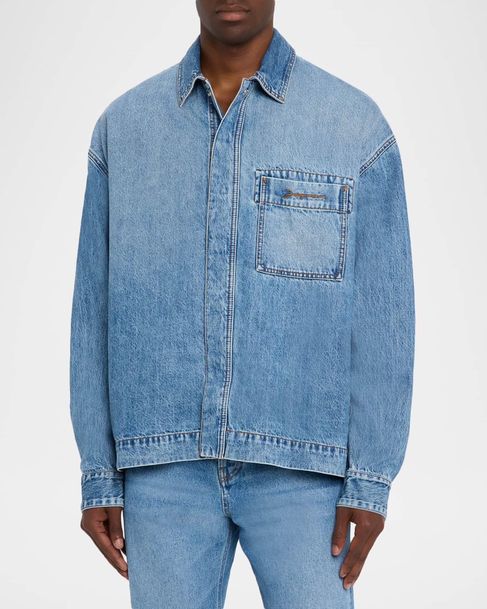 Men's De-Nimes Denim Shirt Jacket Product Image