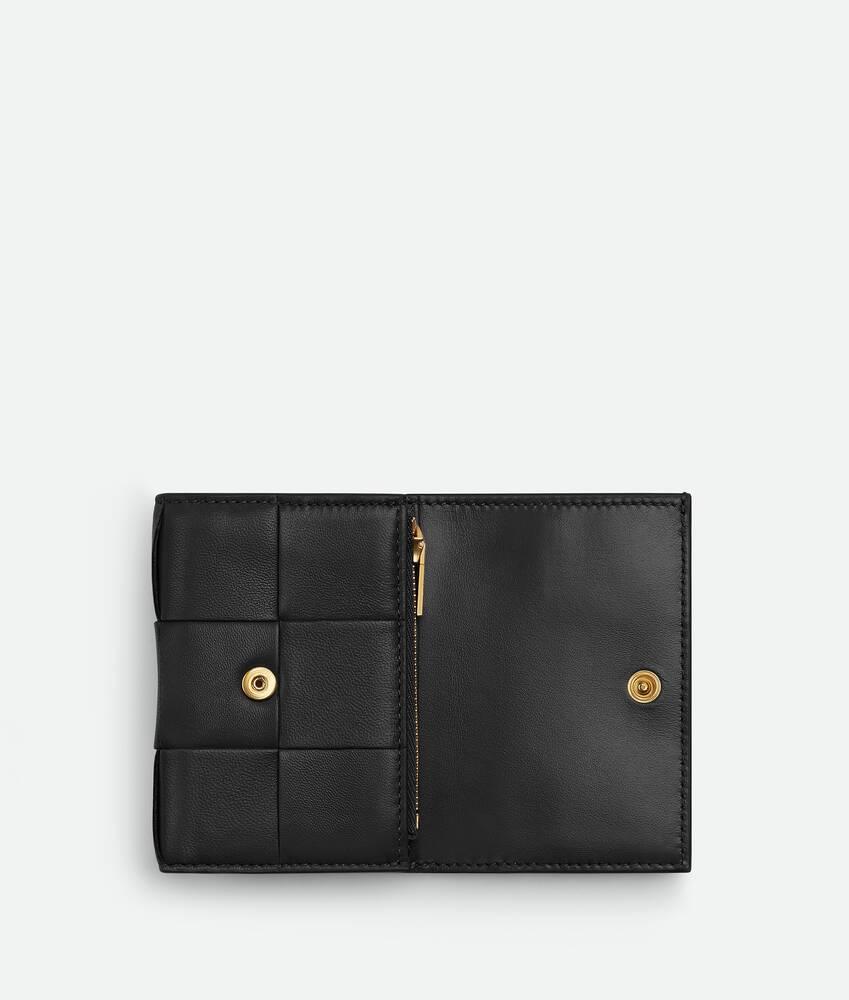 Women's Cassette Tri-Fold Wallet in Black Product Image