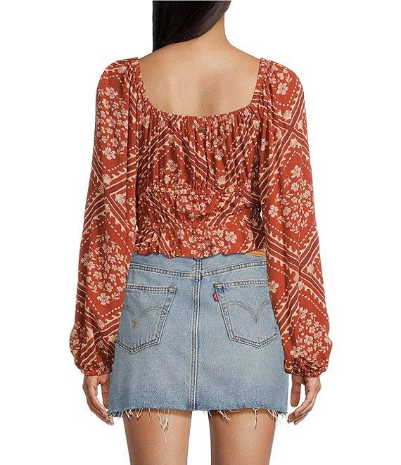 Rip Curl Soleil Long Sleeve Printed Cropped Top Product Image