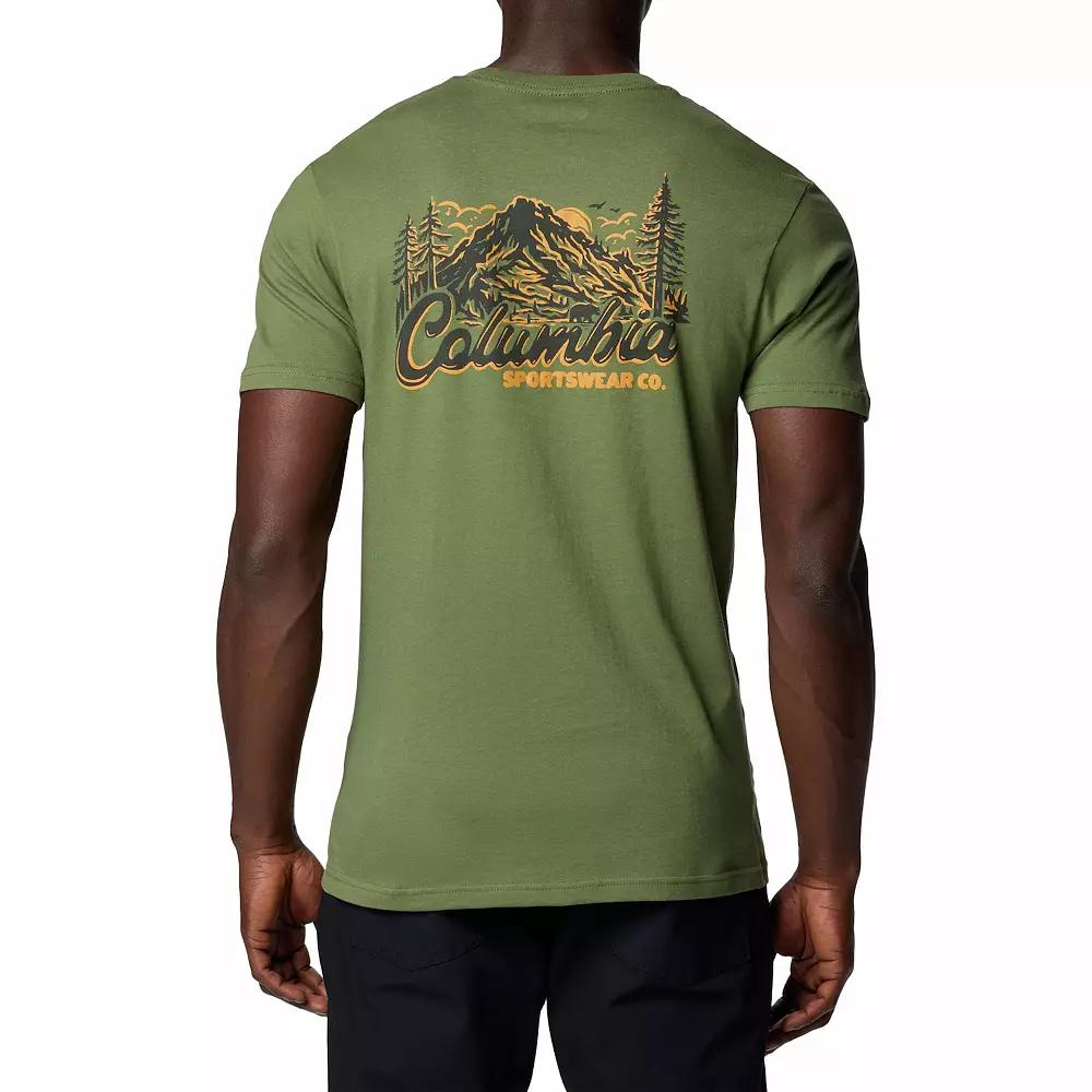 Men's Columbia Outdoor Gear Short Sleeve Graphic Tee, Size: XL, Canteen Product Image