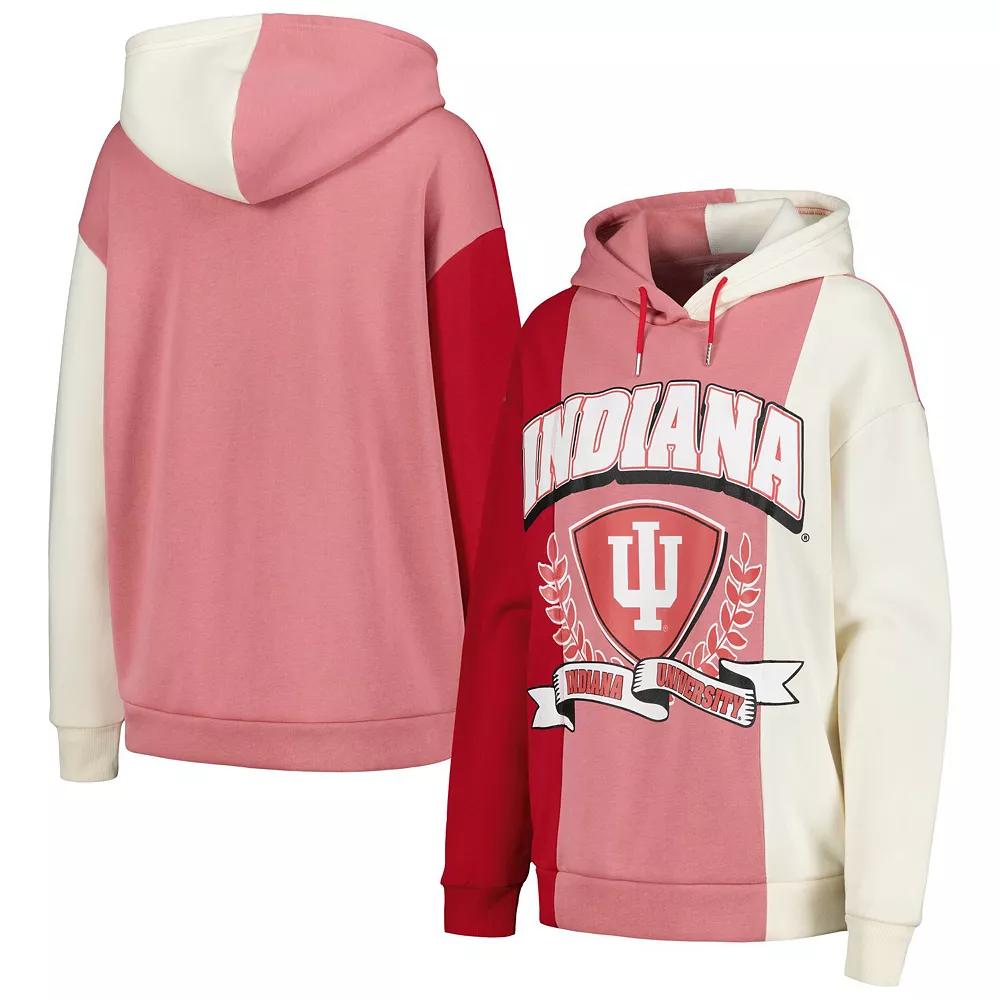 Women's Gameday Couture Crimson Indiana Hoosiers Hall of Fame Colorblock Pullover Hoodie, Size: XL, Red Product Image
