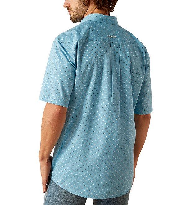 Ariat Guy Classic Fit Short Sleeve Printed Woven Shirt Product Image