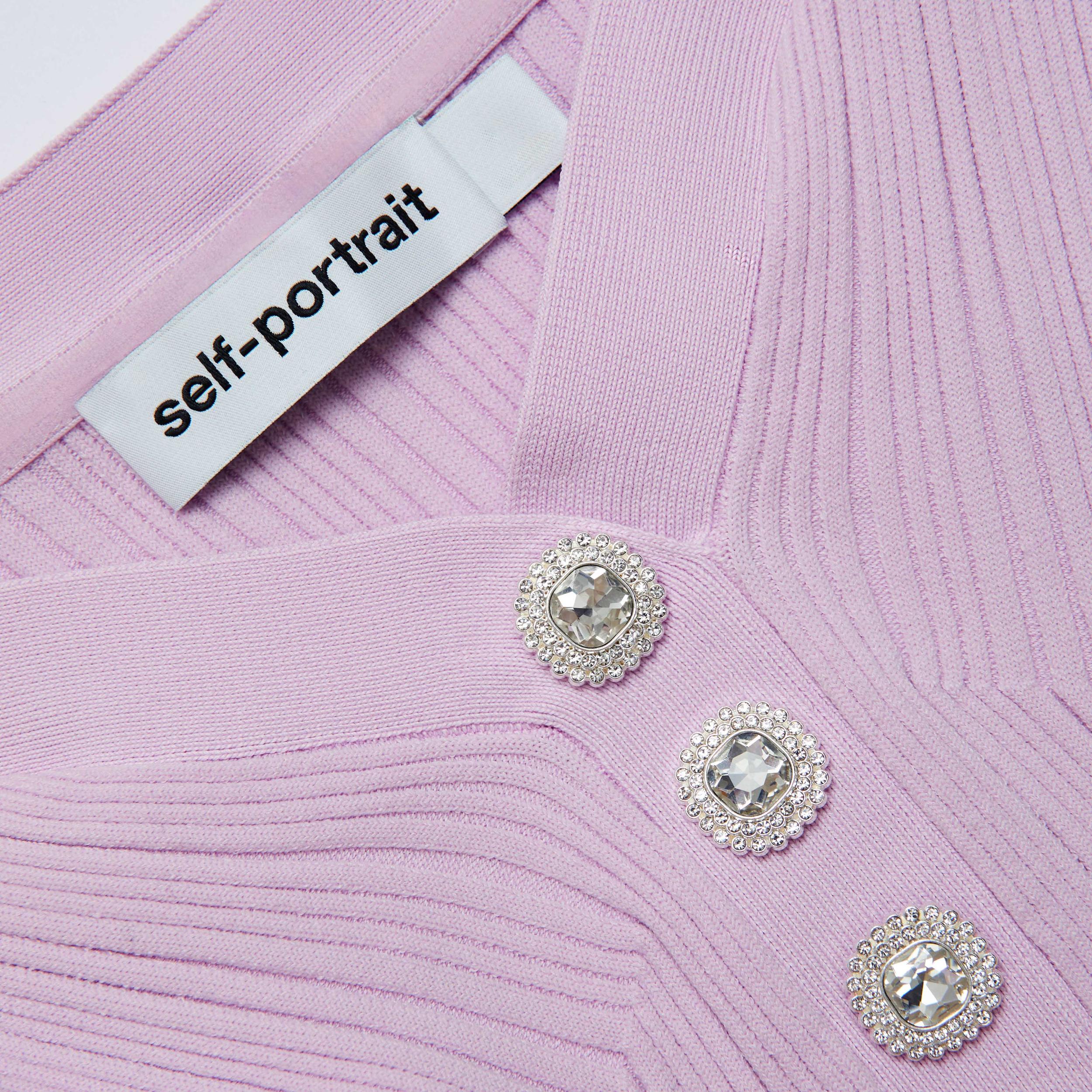 Pink Ribbed Knit Mini Dress Product Image