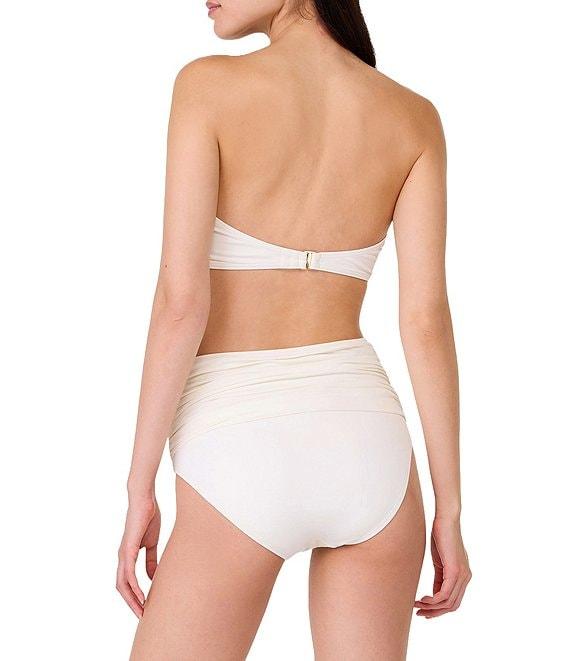 kate spade new york Rosette Solid High Waist Shirred Swim Bottom Product Image