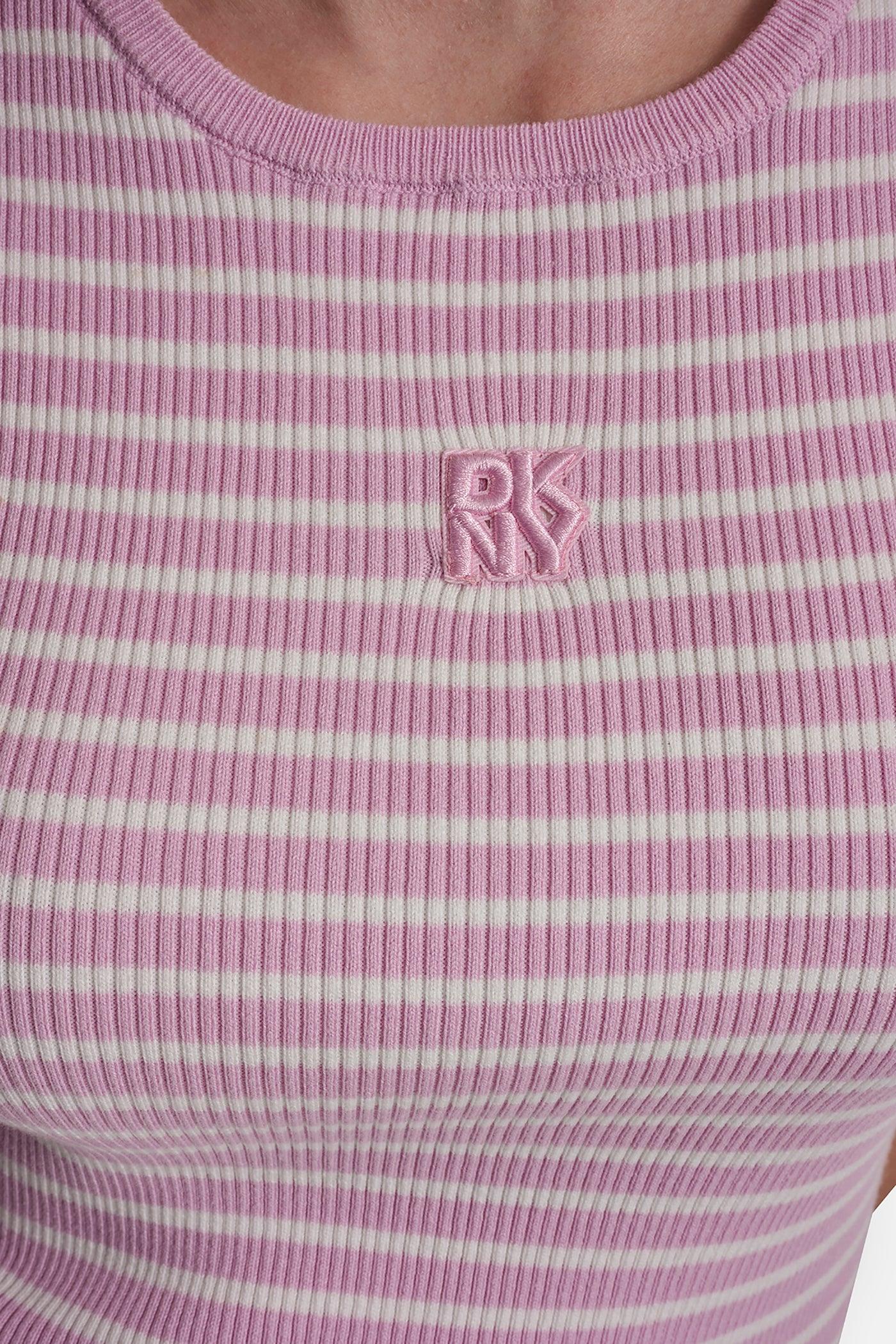 CREW NECK STRIPED TEE Product Image