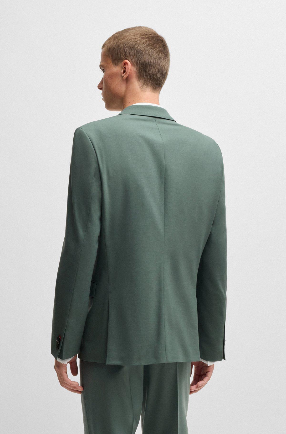 Extra-slim-fit suit jacket in wool-blend poplin Product Image