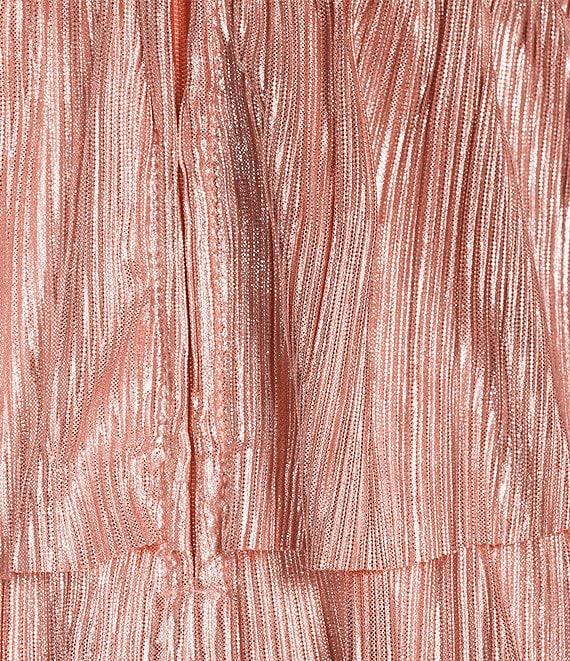 Honey and Rosie Sweetheart Neck Sleeveless Pleated A-Line Dress Product Image