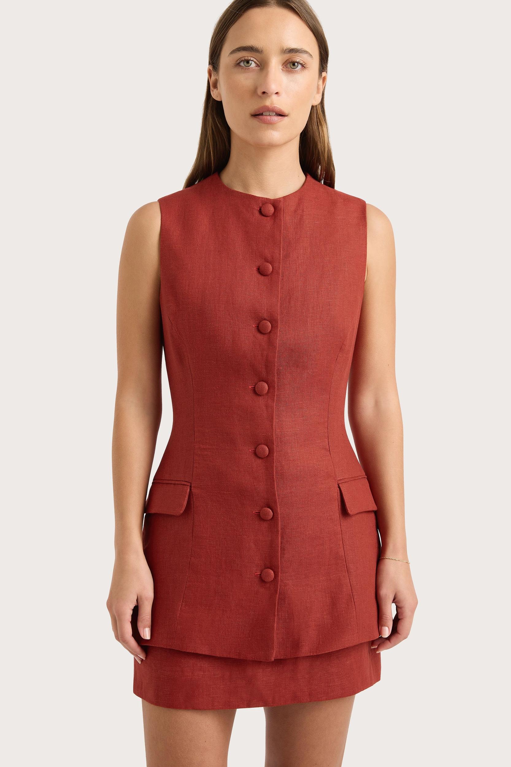 Jane Mini Skirt Garnet - Final Sale Product Image