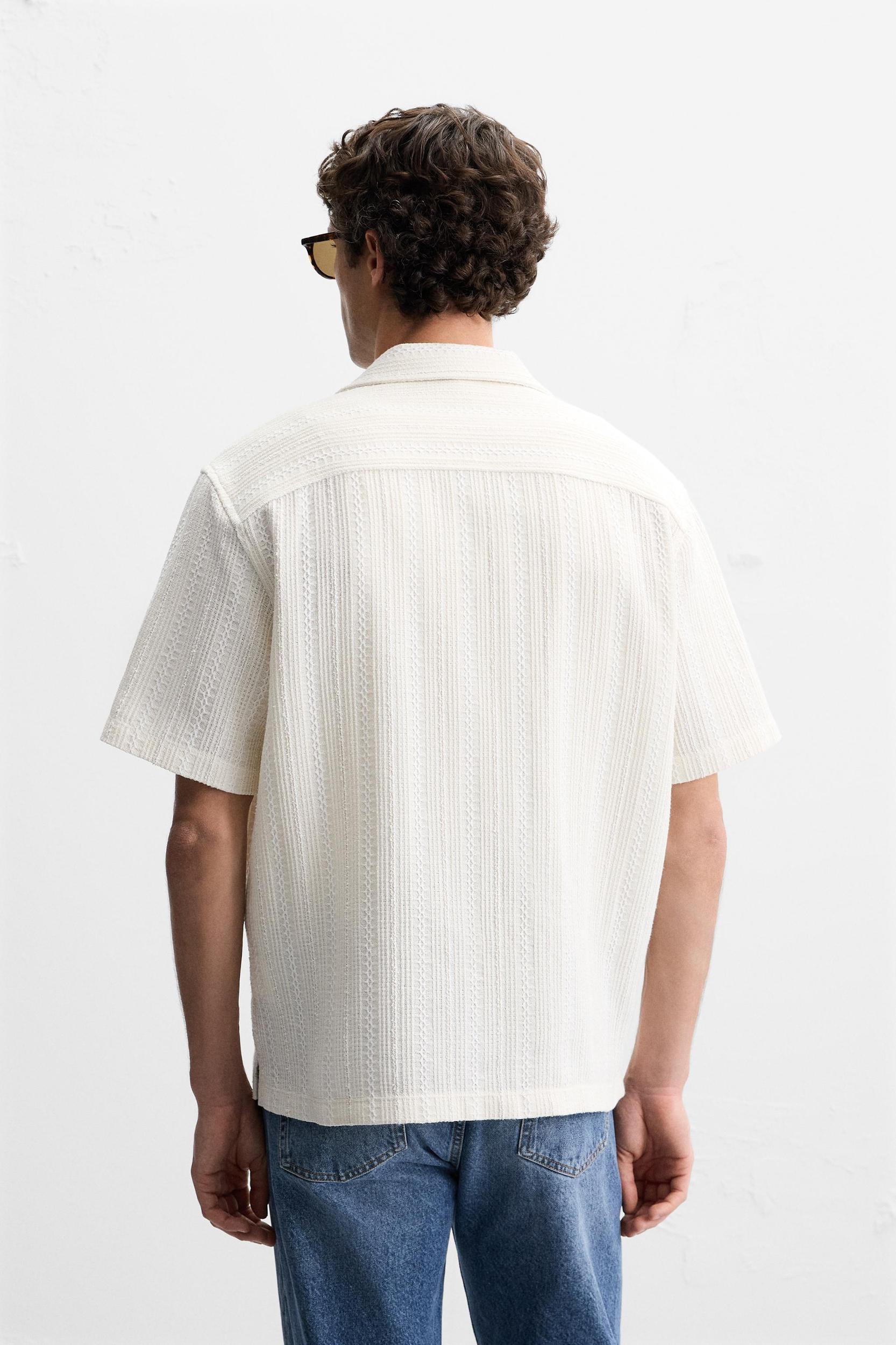 TEXTURED STRIPED SHIRT Product Image