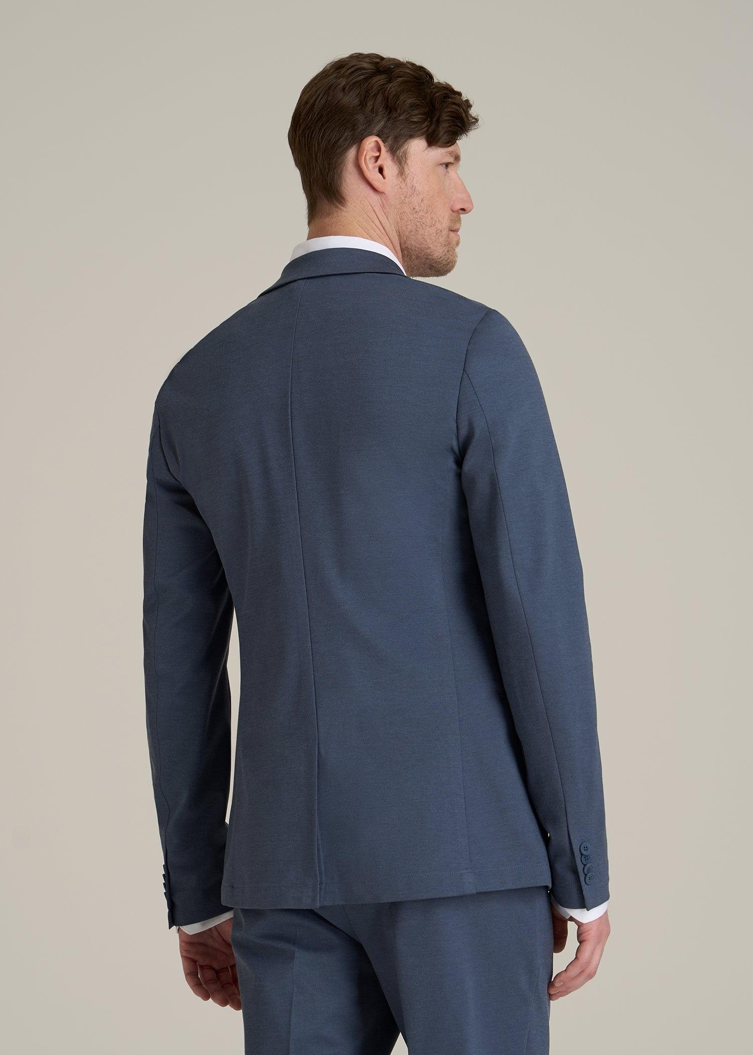 Flex Tech Suit Jacket for Tall Men in Medium Blue Nailhead Male Product Image