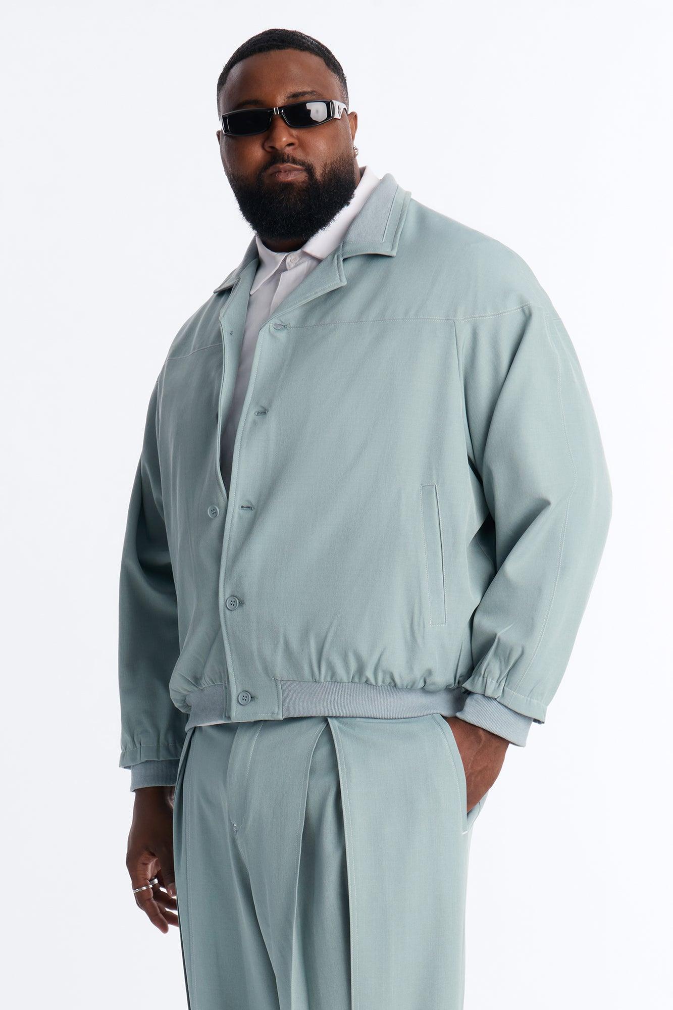 Relaxed Pearson Wave Casual Blazer - Blue Male Product Image