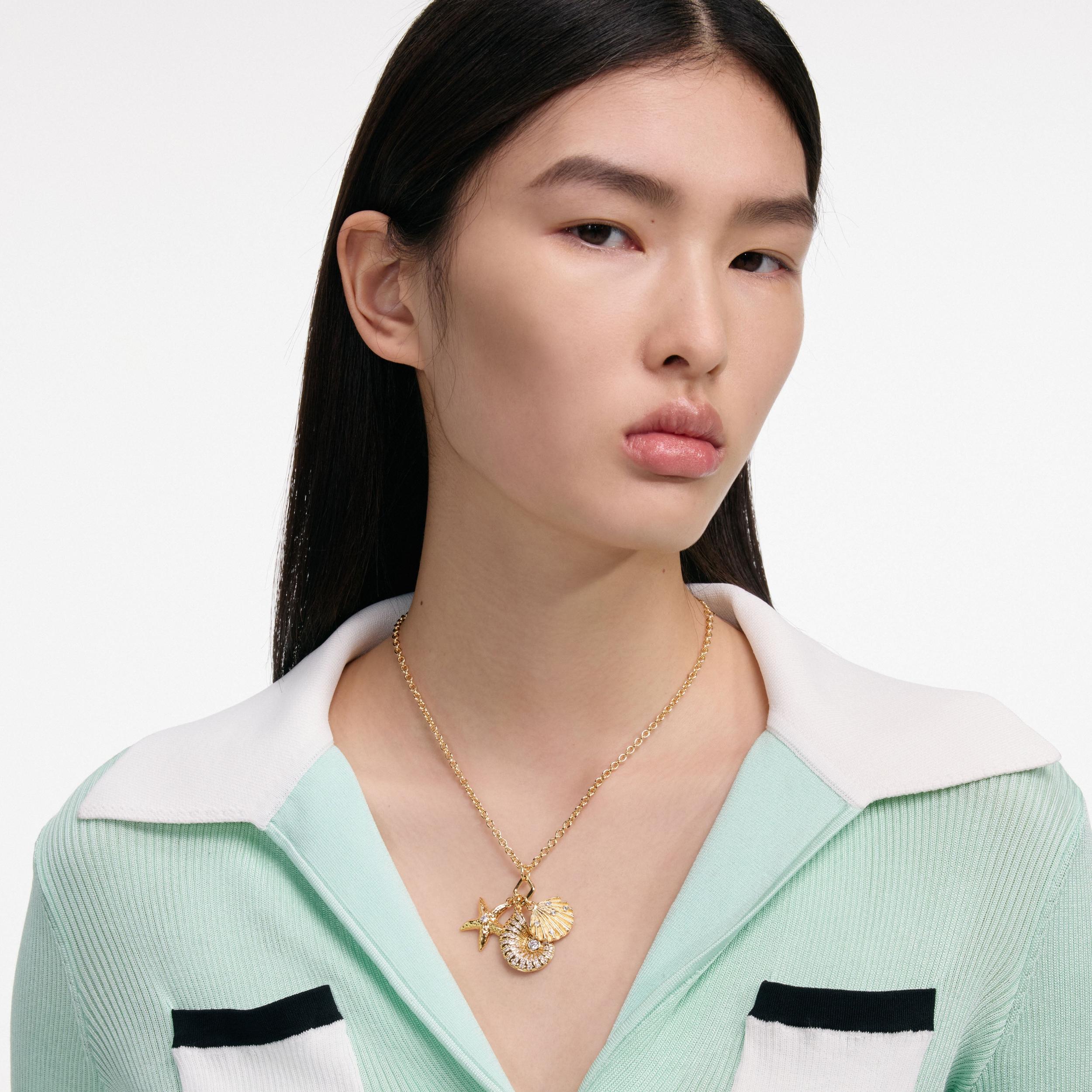 Gold Multi Charm Necklace Product Image