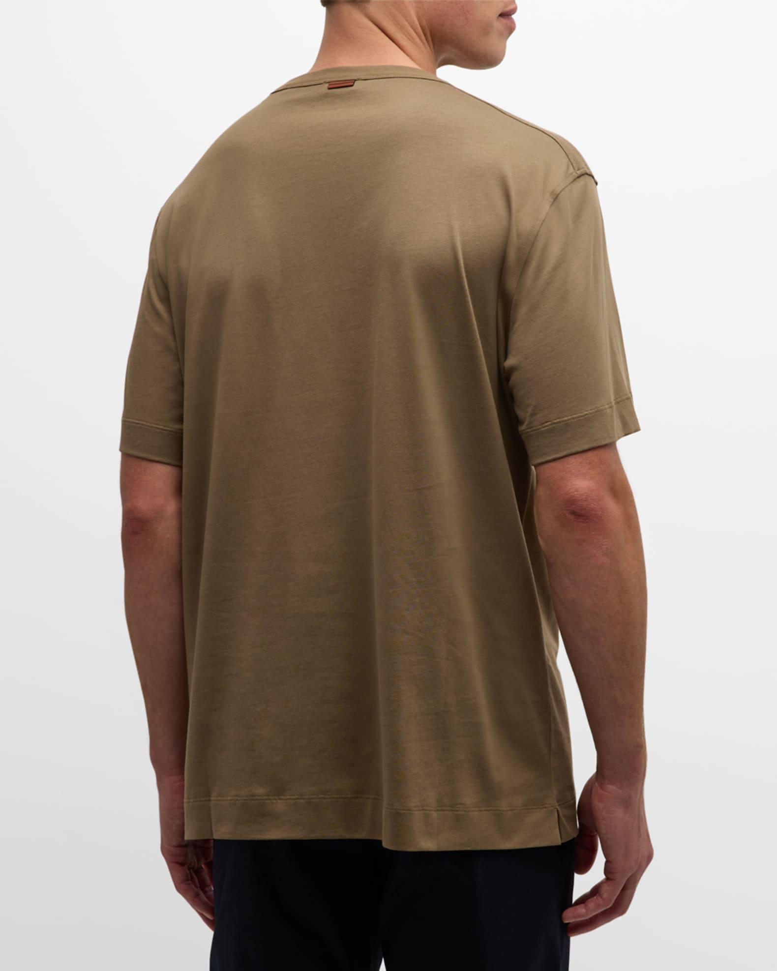 Men's Pure Cotton Crewneck T-Shirt Product Image