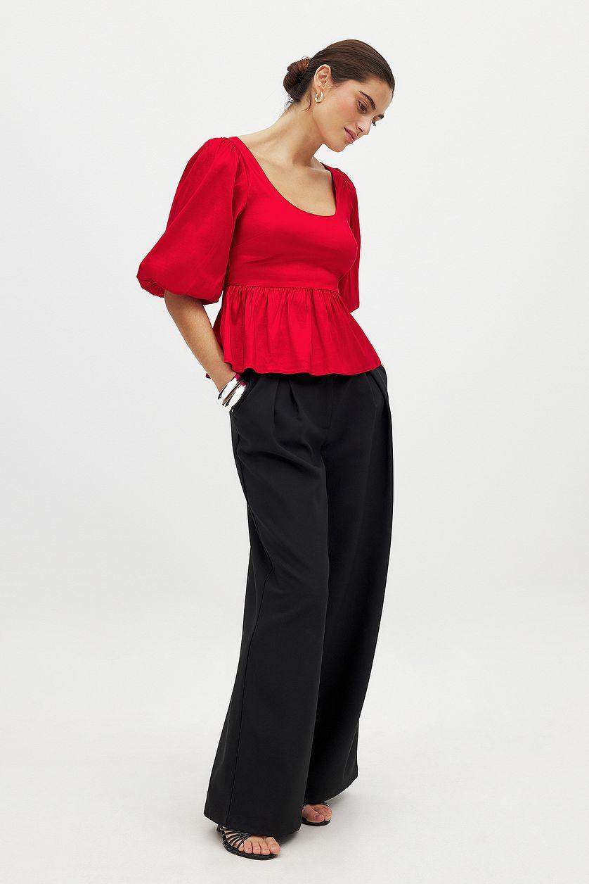 Puff Shoulder Blouse Product Image