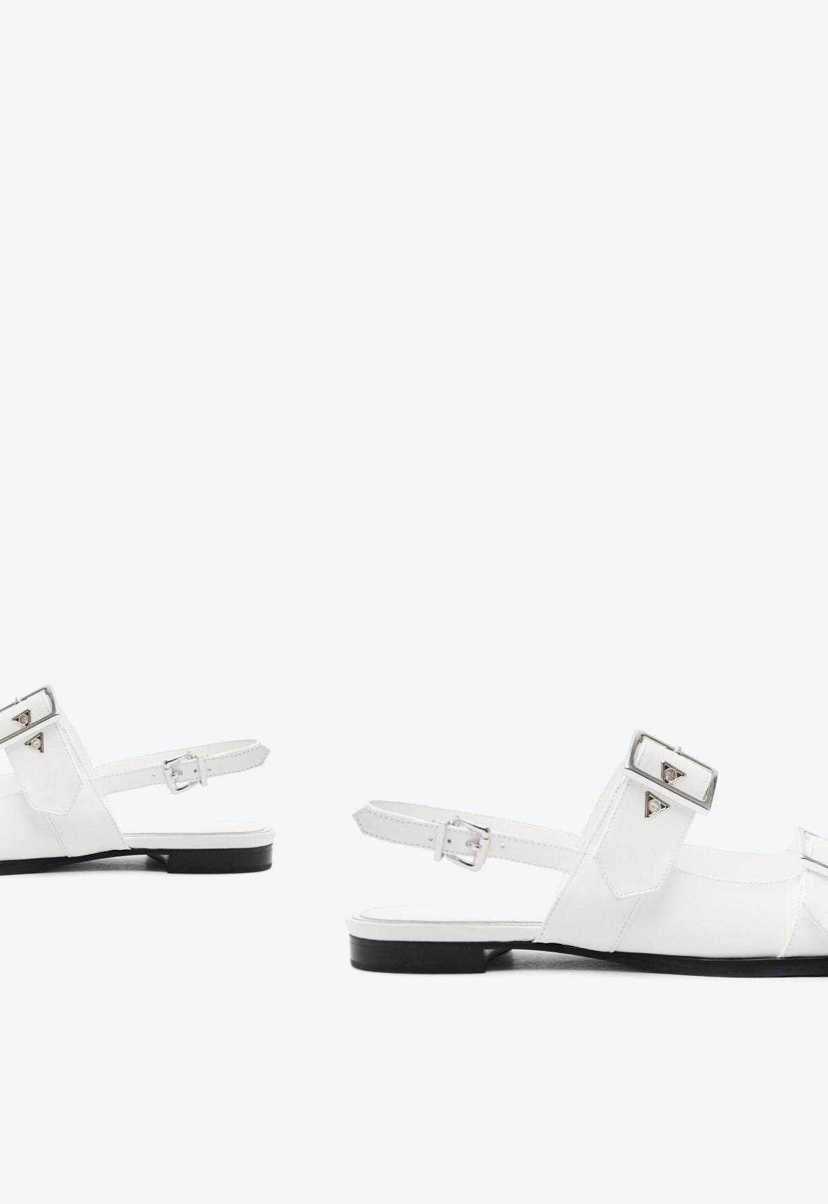 Darla Sling Leather Flat Female Product Image