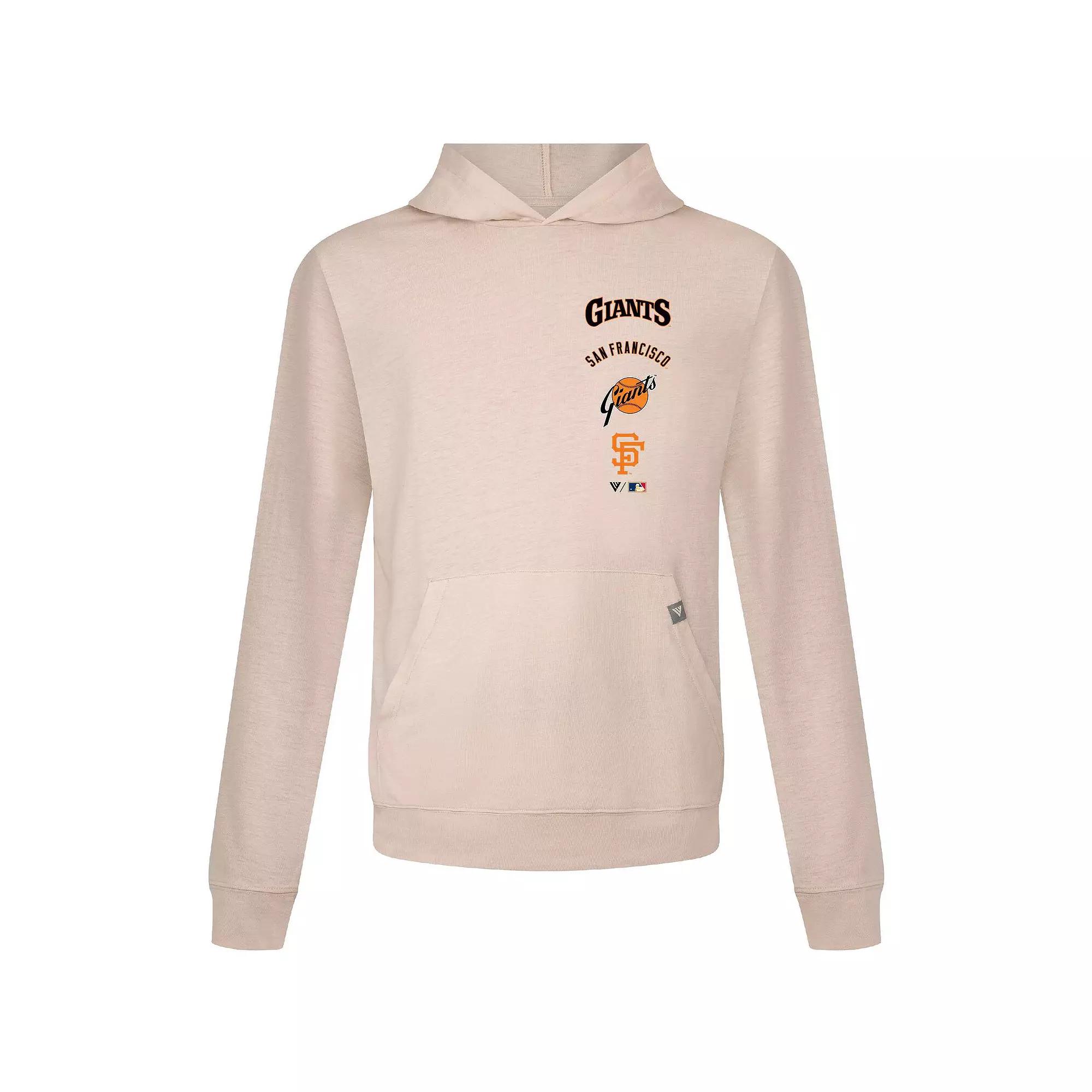 Men's Levelwear Cream San Francisco Giants Base Line Pullover Hoodie,  Product Image