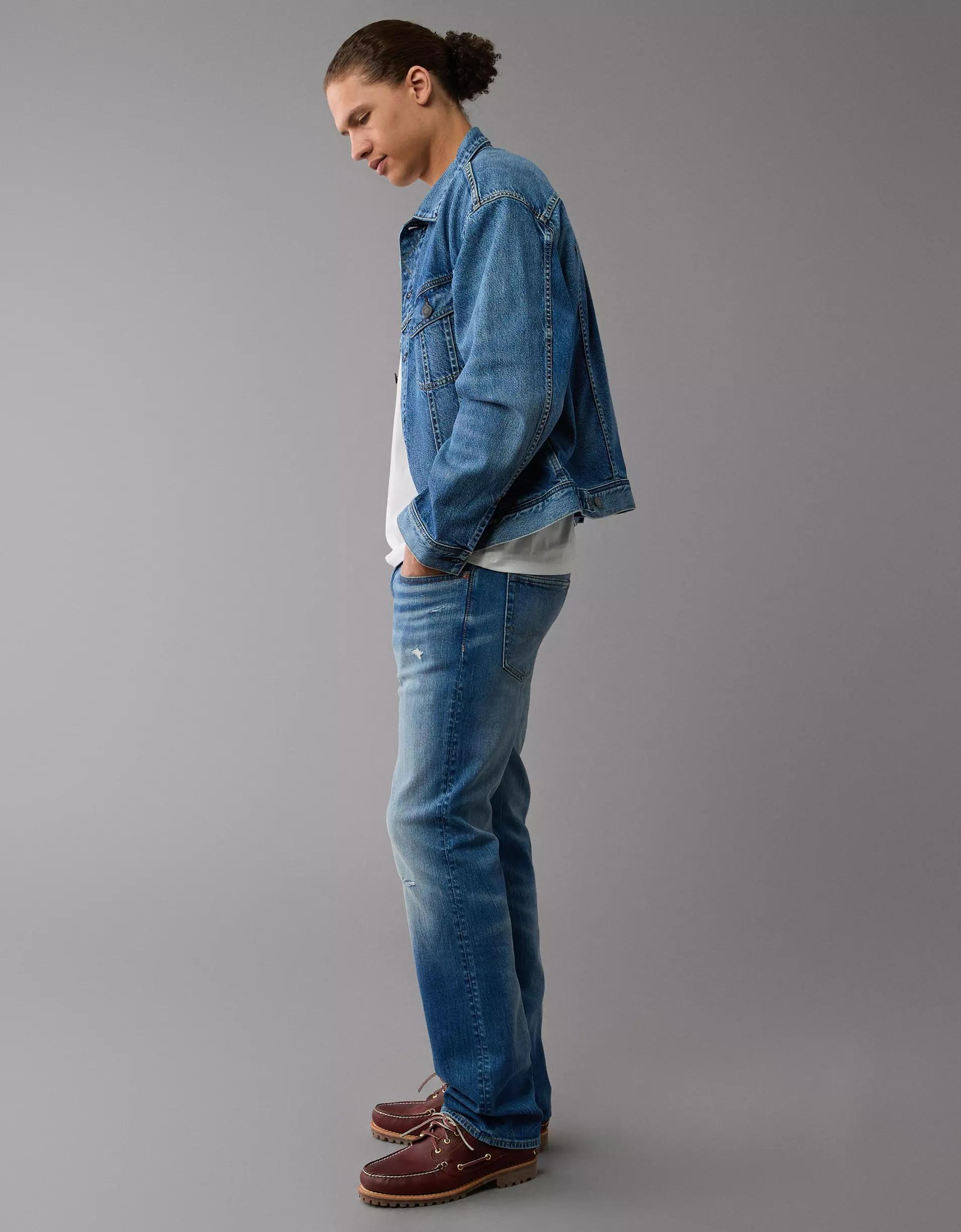 AE AirFlex+ Distressed Original Bootcut Jean Product Image