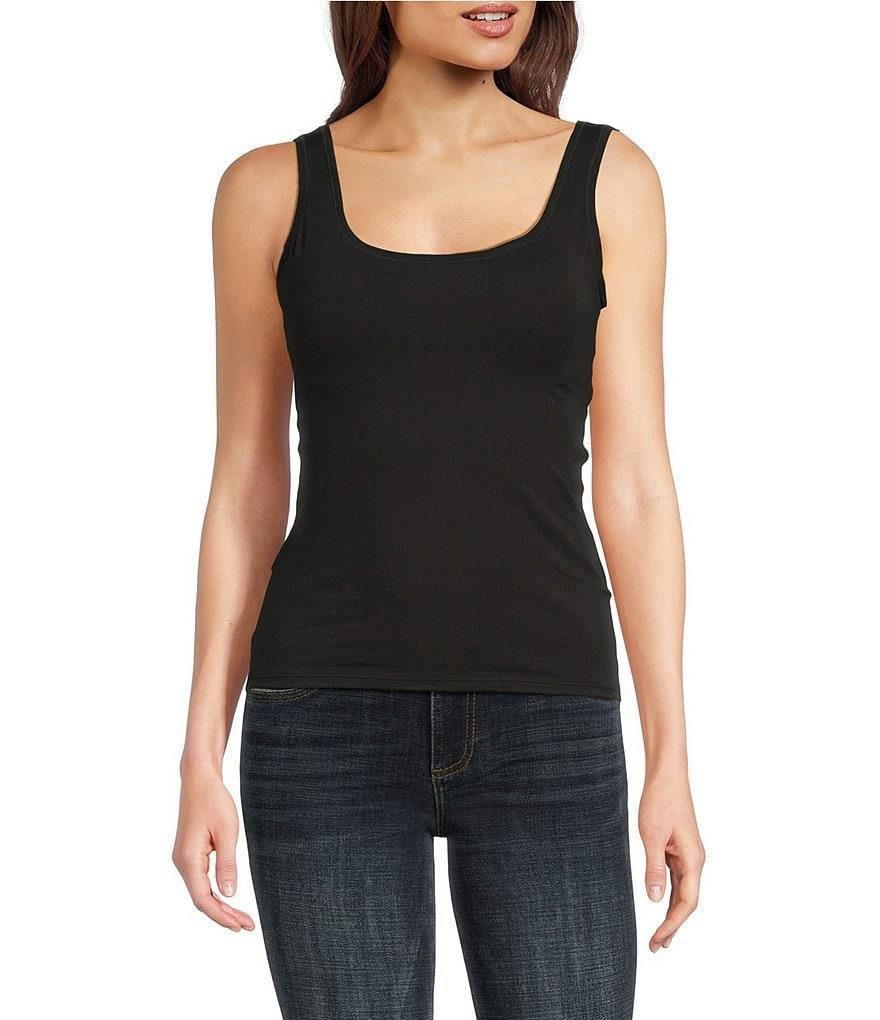 Modern Movement Sleeveless Scoop Neck Step In Tank Top Product Image