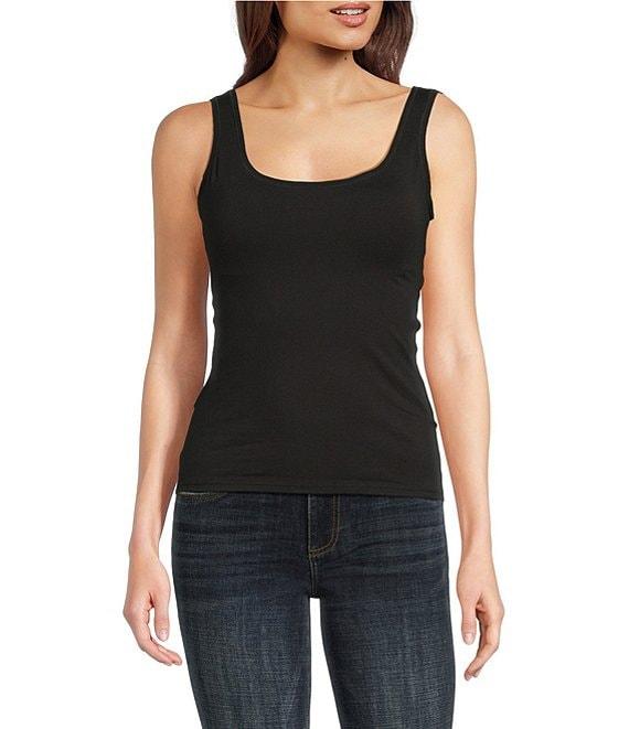 Modern Movement Sleeveless Scoop Neck Step In Tank Top Product Image