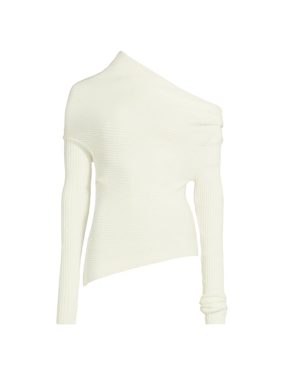 Womens Off-the-Shoulder Sweater Product Image