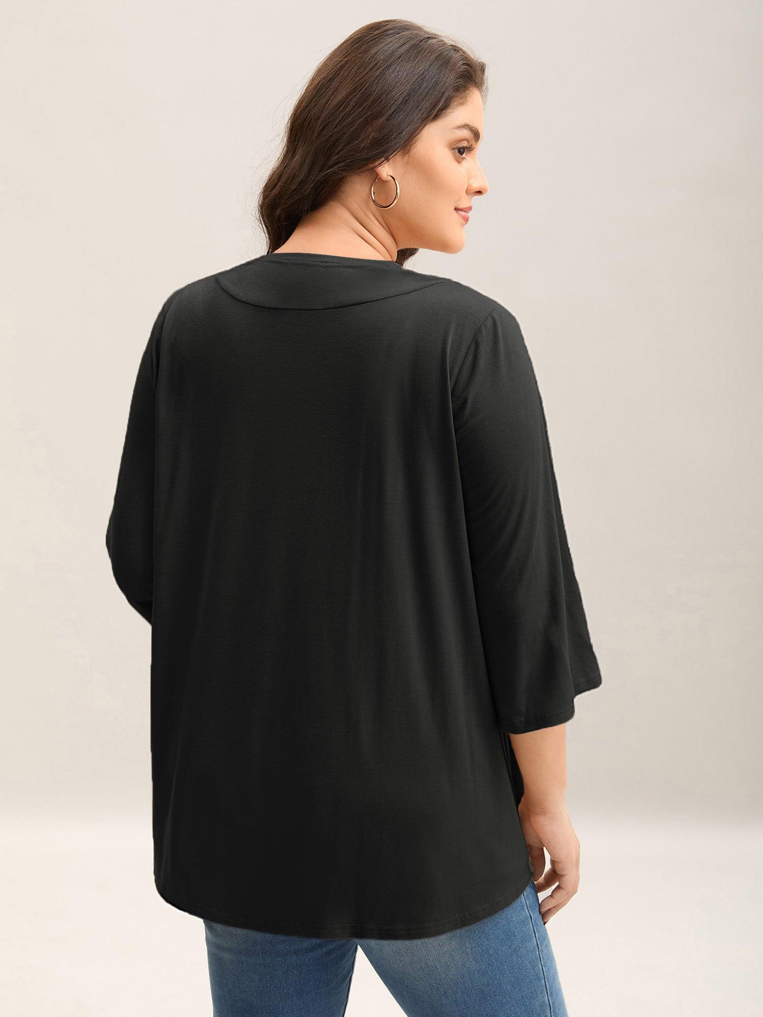 Lotus Hem Curvy Kimono Cover-Up Female Product Image