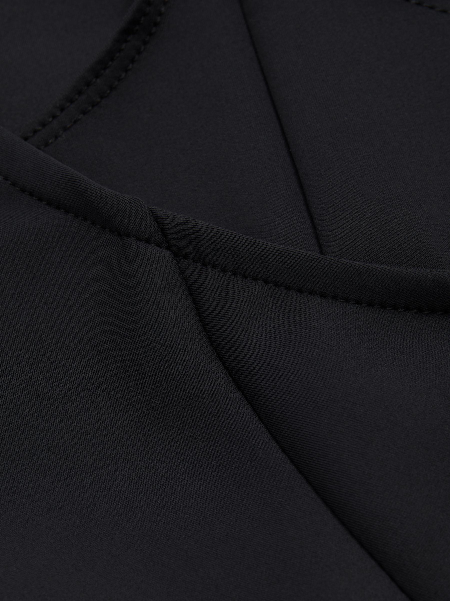 Good American Funnel Neck Scuba Thong Bodysuit in Black Product Image