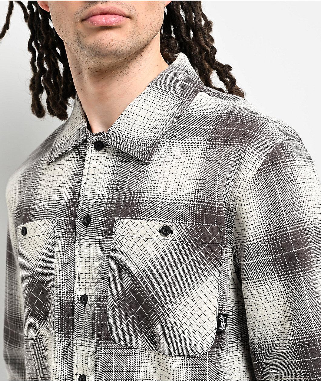 Welcome Fang Black & White Flannel Shirt Product Image