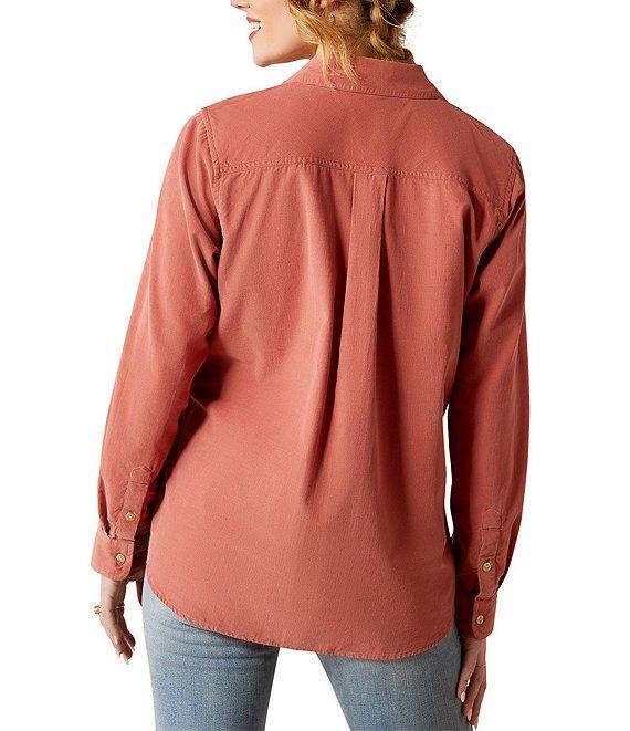 Ariat Billie Jean Corduroy Point Collar Western Yoke Long Sleeve Button Front Shirt Product Image
