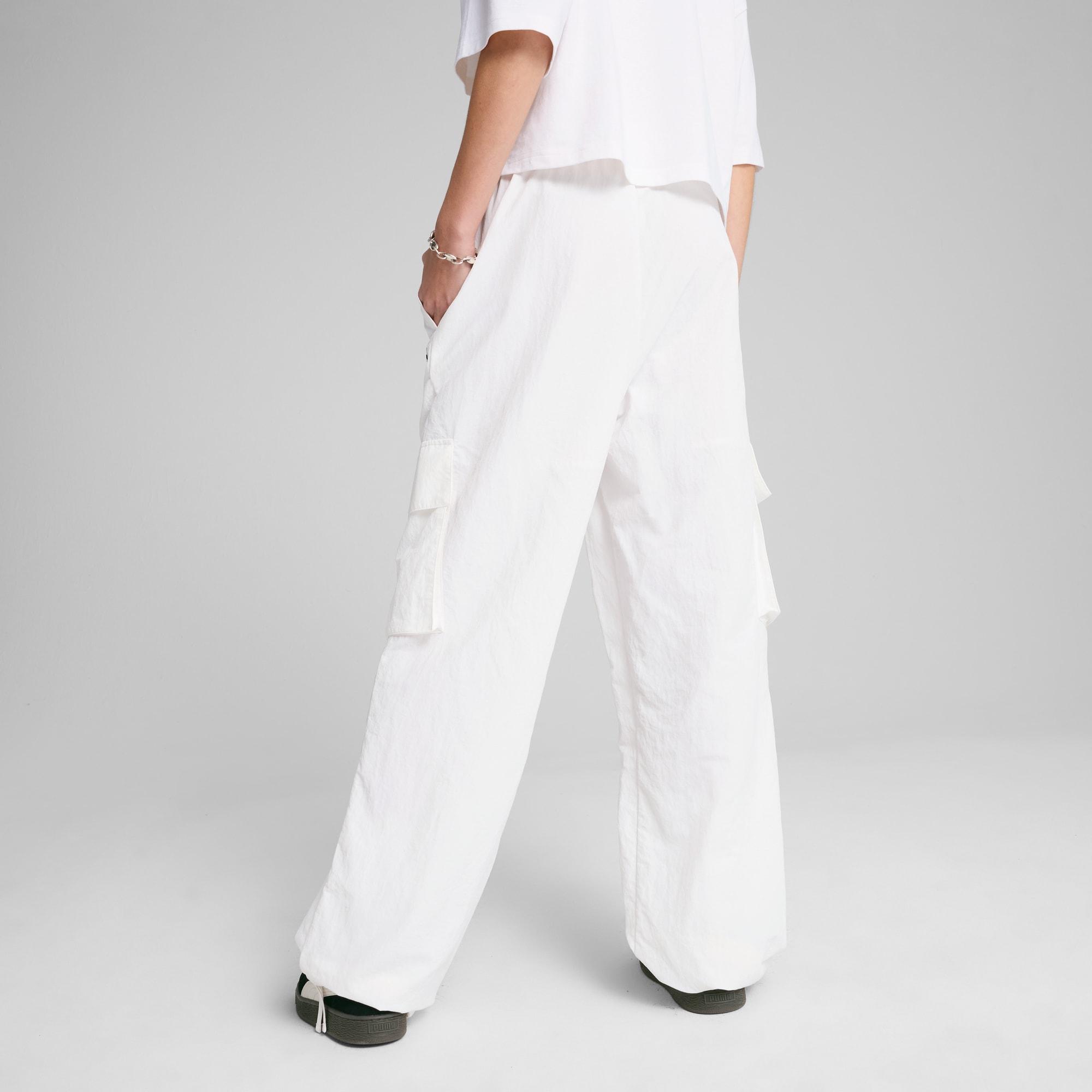 PUMA Wardrobe Essentials Women's Relaxed Woven Cargo Pants Product Image
