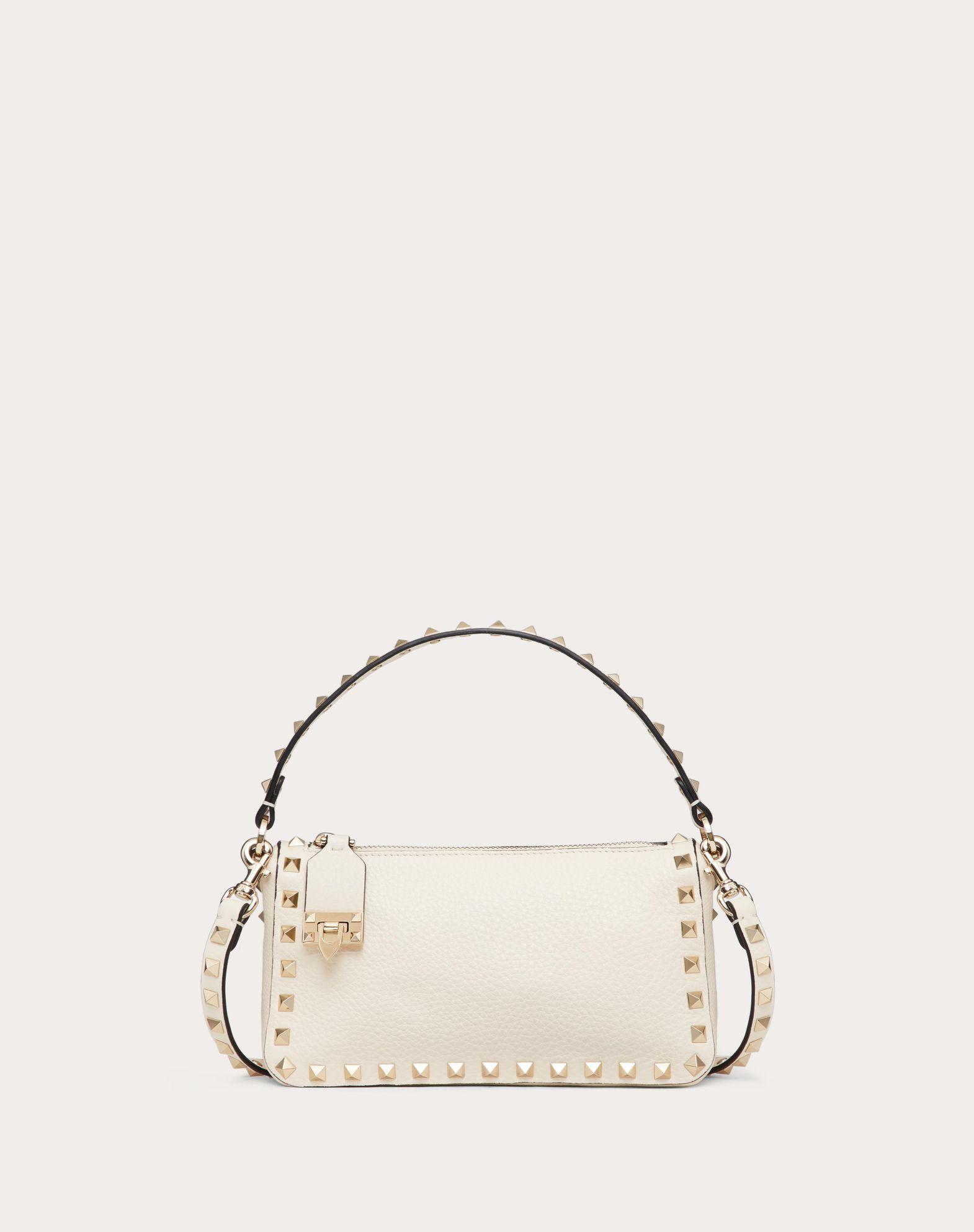 Small Rockstud Grainy Calfskin Crossbody Bag  Product Image