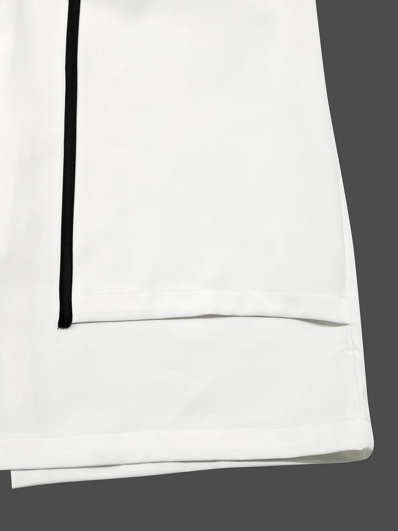 False Two Sleeveless Solid Color Midi Dresses Product Image