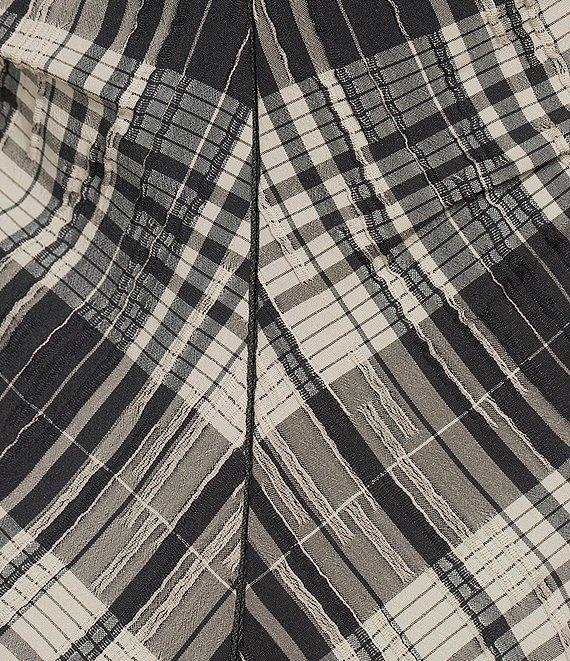 Antonio Melani Erica Sleeveless Boat Neck Plaid Fit and Flare Maxi Dress Product Image