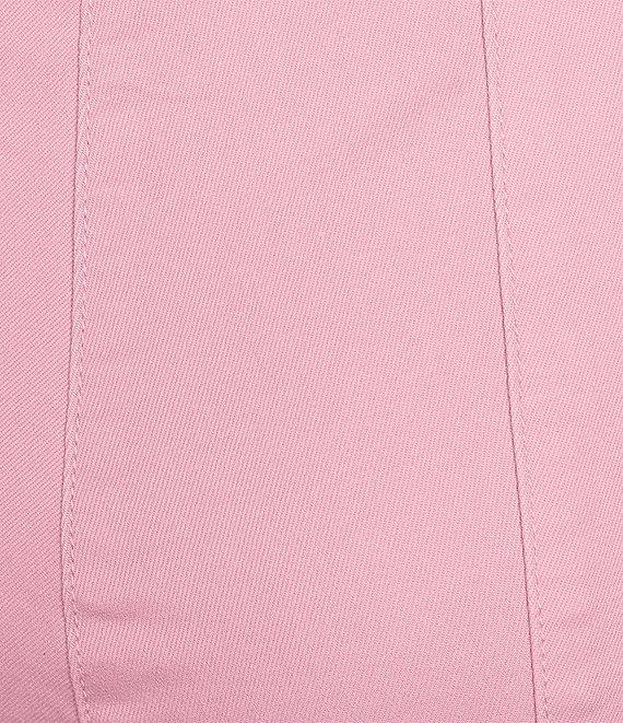 Intro Nia Pull-On Curved Hem Elastic Waist Mid Rise Capri Pants Product Image