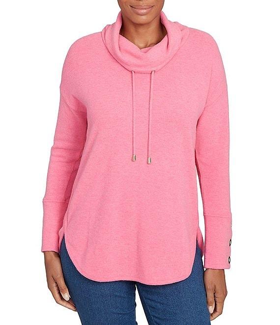 Ruby Rd. Knit Cowl Neck Long Sleeve Cozy Top Product Image