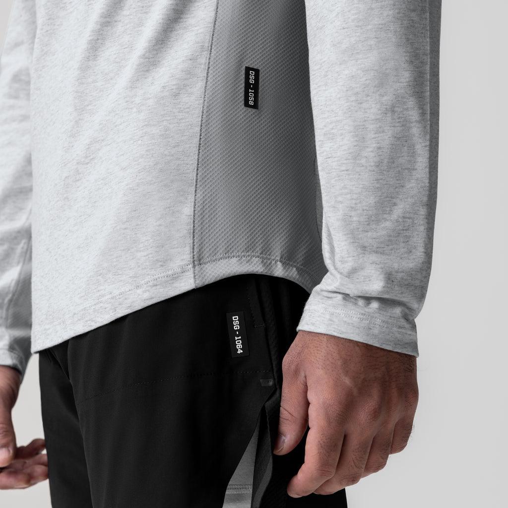 1058. Creora® Cotton Modal Long Sleeve - Heather Grey Product Image