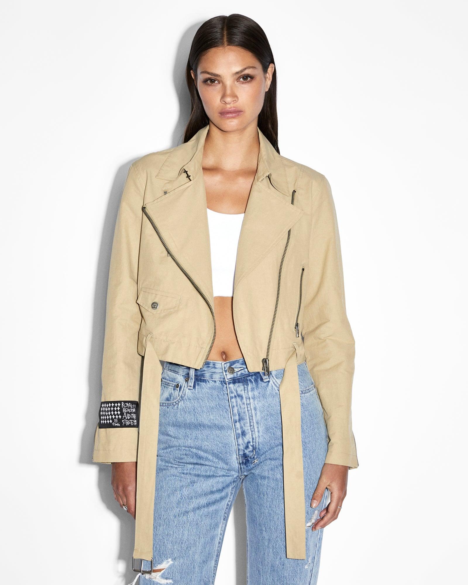 INCOGNITO BIKER/TRENCH KHAKI Female Product Image