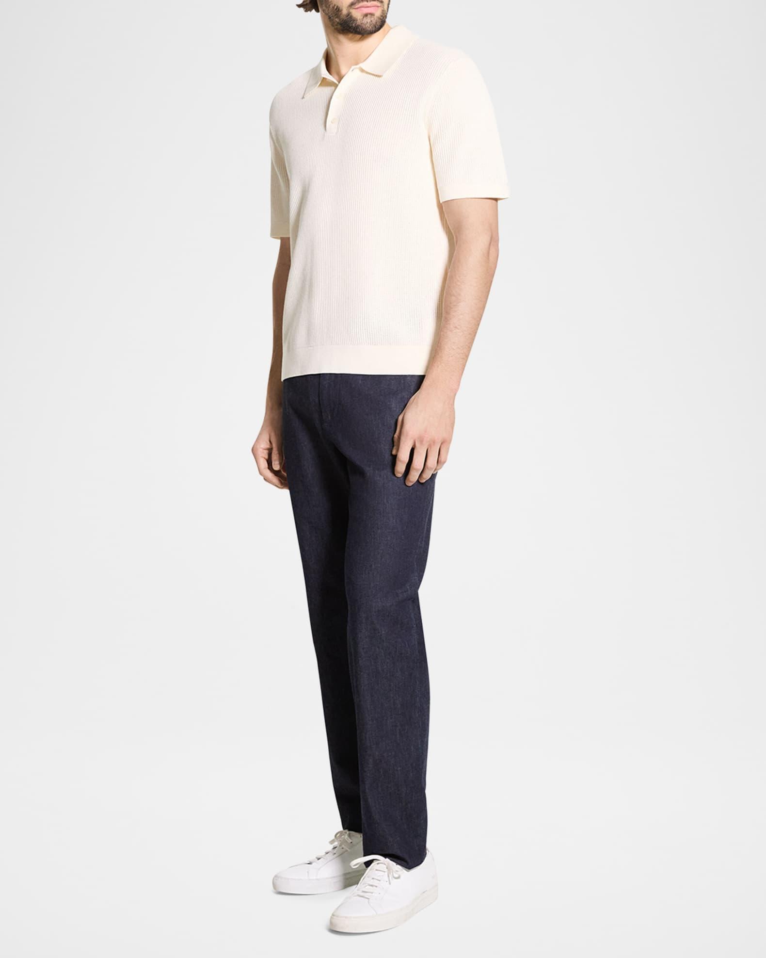 Men's Cotton Mesh Polo Shirt Product Image