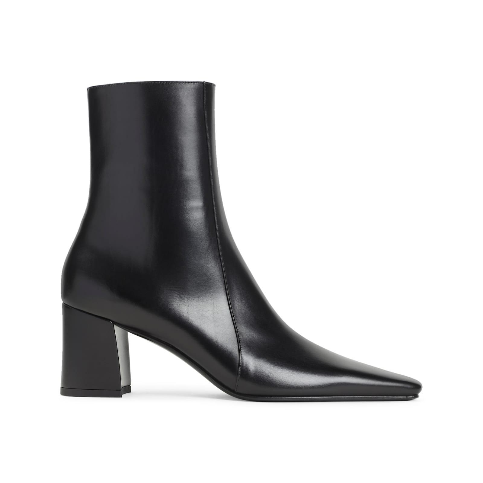 SAINT LAURENT Rainer 75 Patent Leather Ankle Boots In Black Product Image