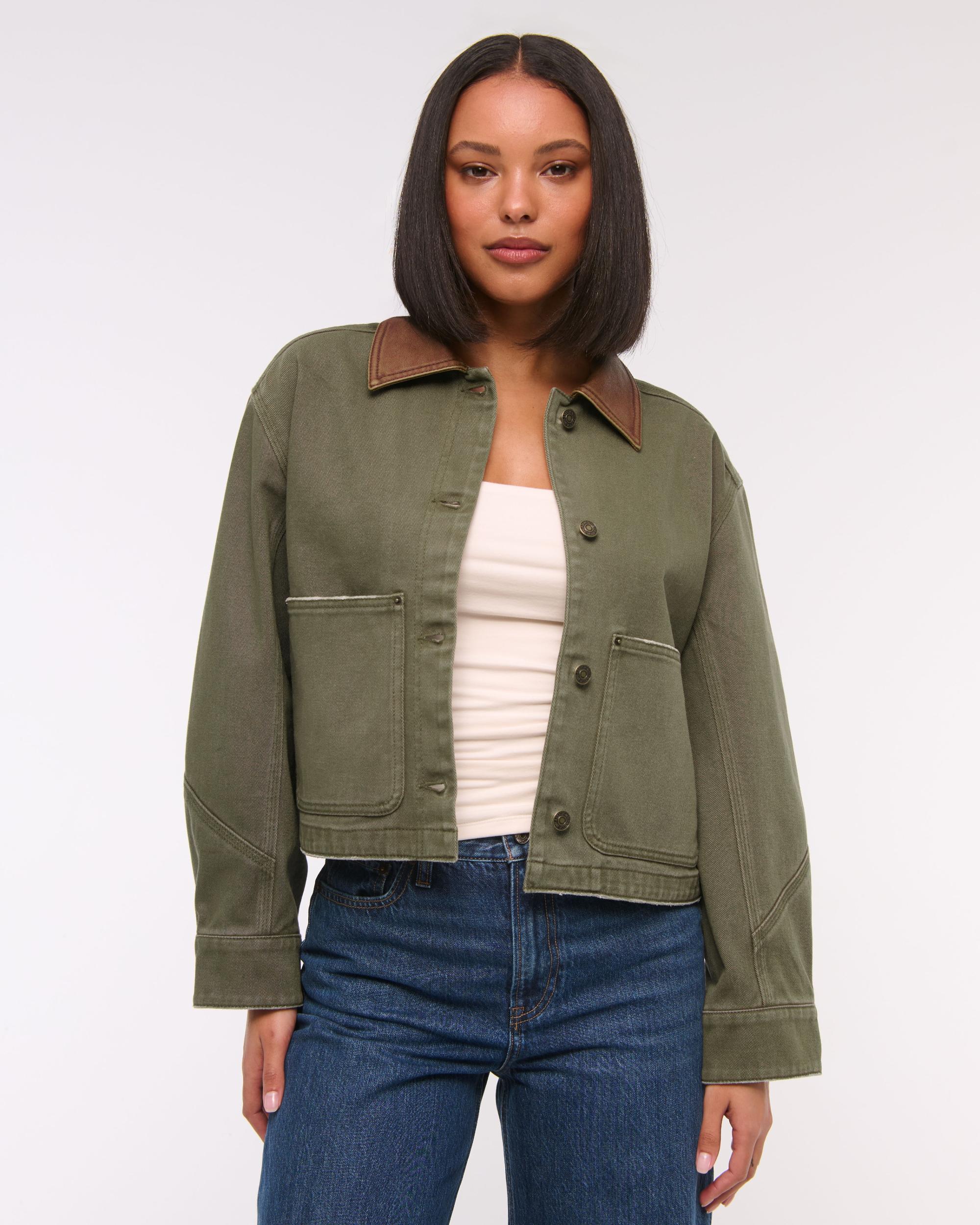 Short Twill Barn Jacket Product Image
