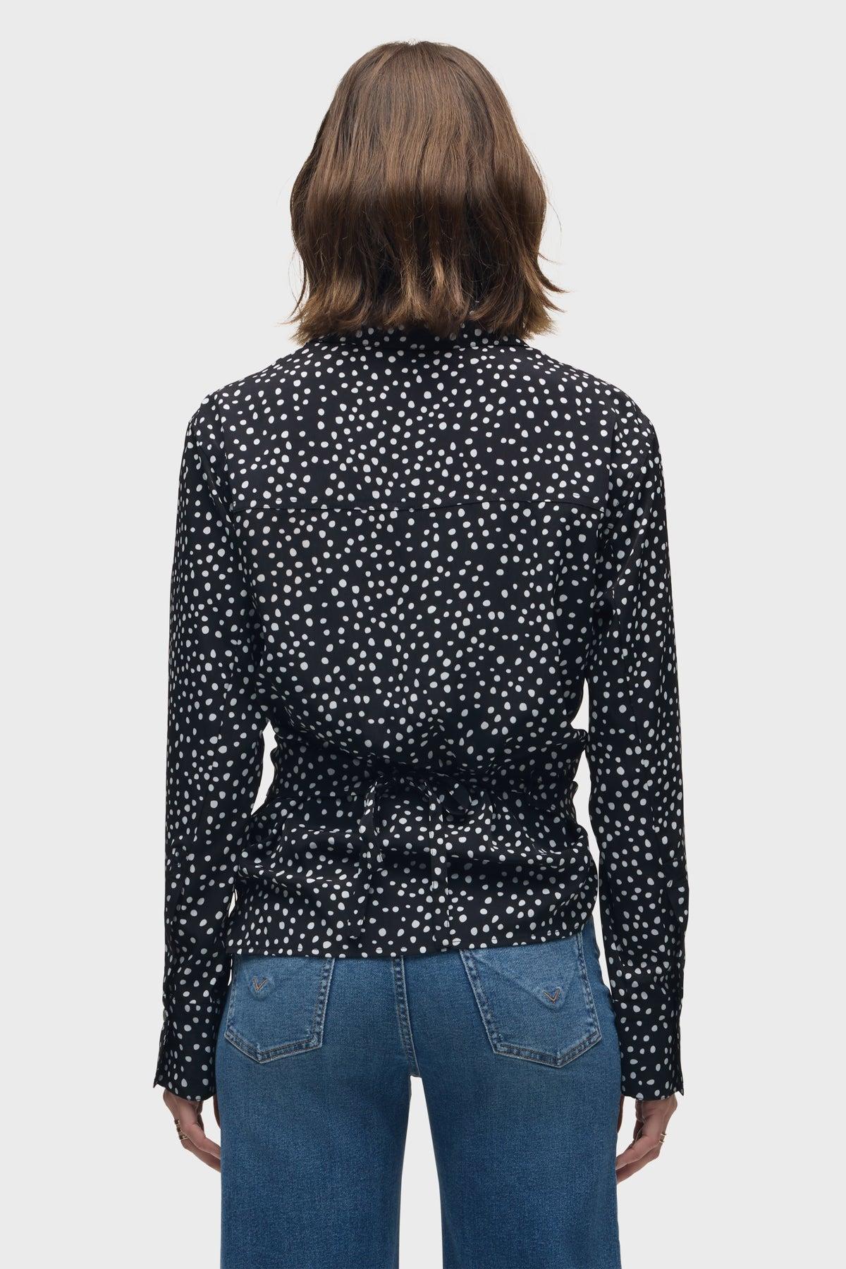 Long Sleeve Wrap Shirt Female Product Image