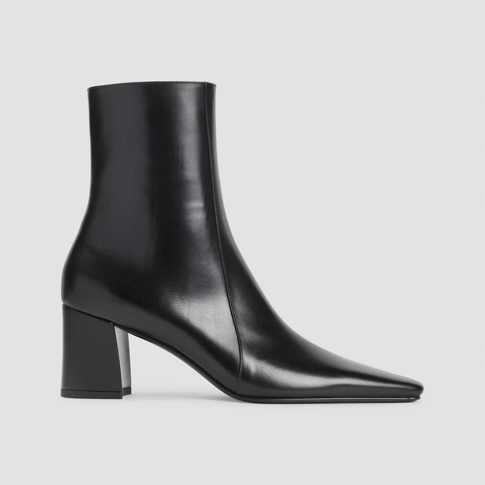 SAINT LAURENT Rainer 75 Patent Leather Ankle Boots In Black Product Image