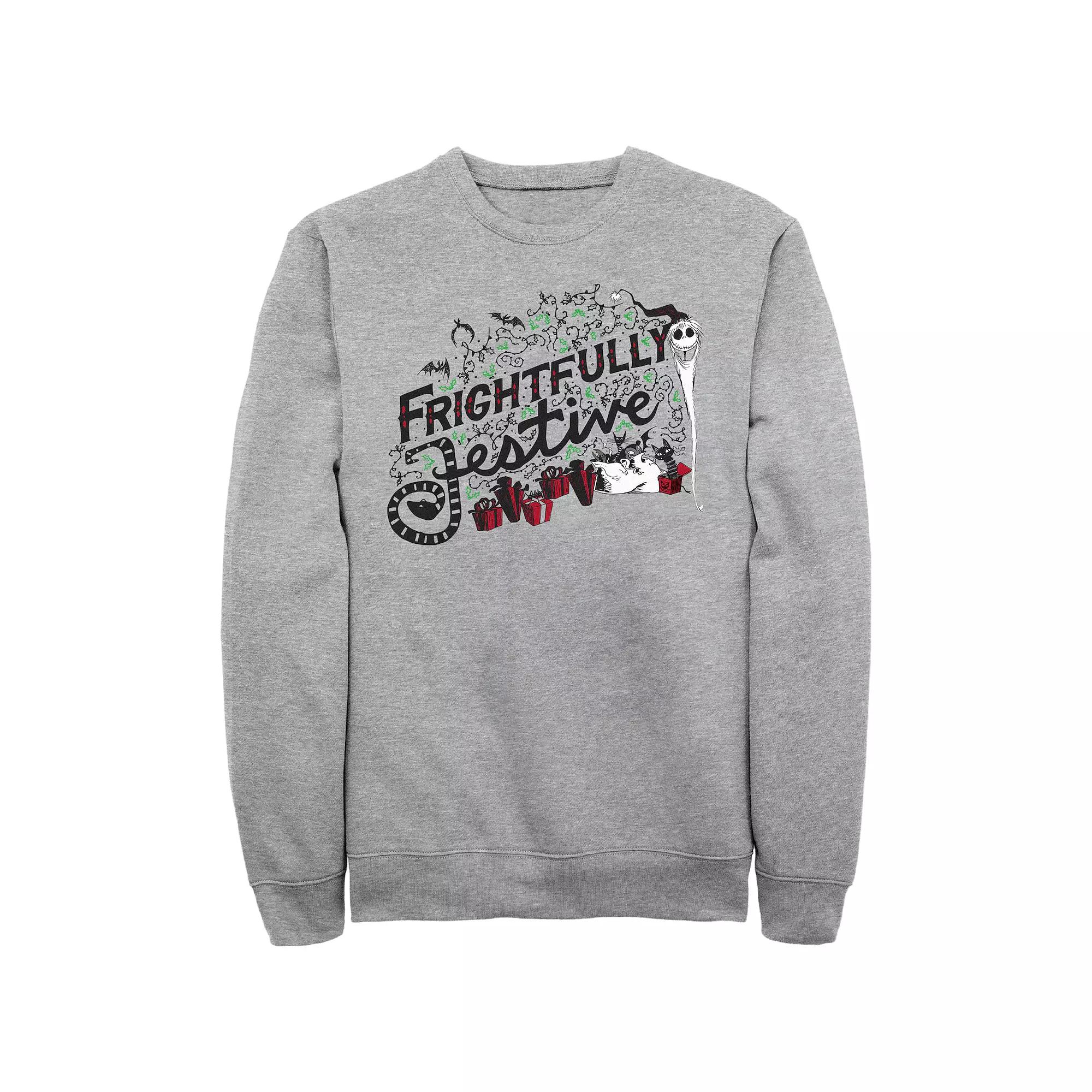 Disney's The Nightmare Before Christmas Frightfully Festive Men's Graphic Fleece,  Product Image