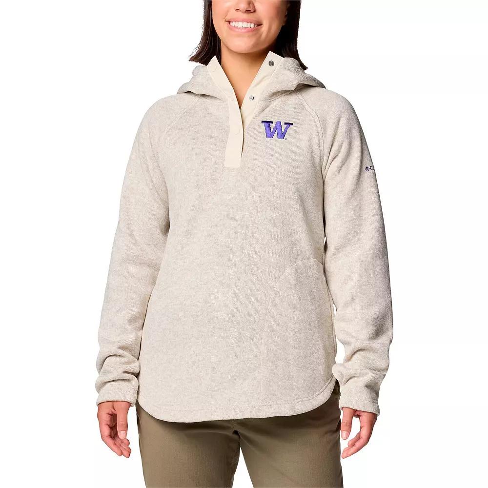 Women's Columbia White Washington Huskies Sweater Weather Fleece Lined Pullover Hoodie, Size: XXL Product Image
