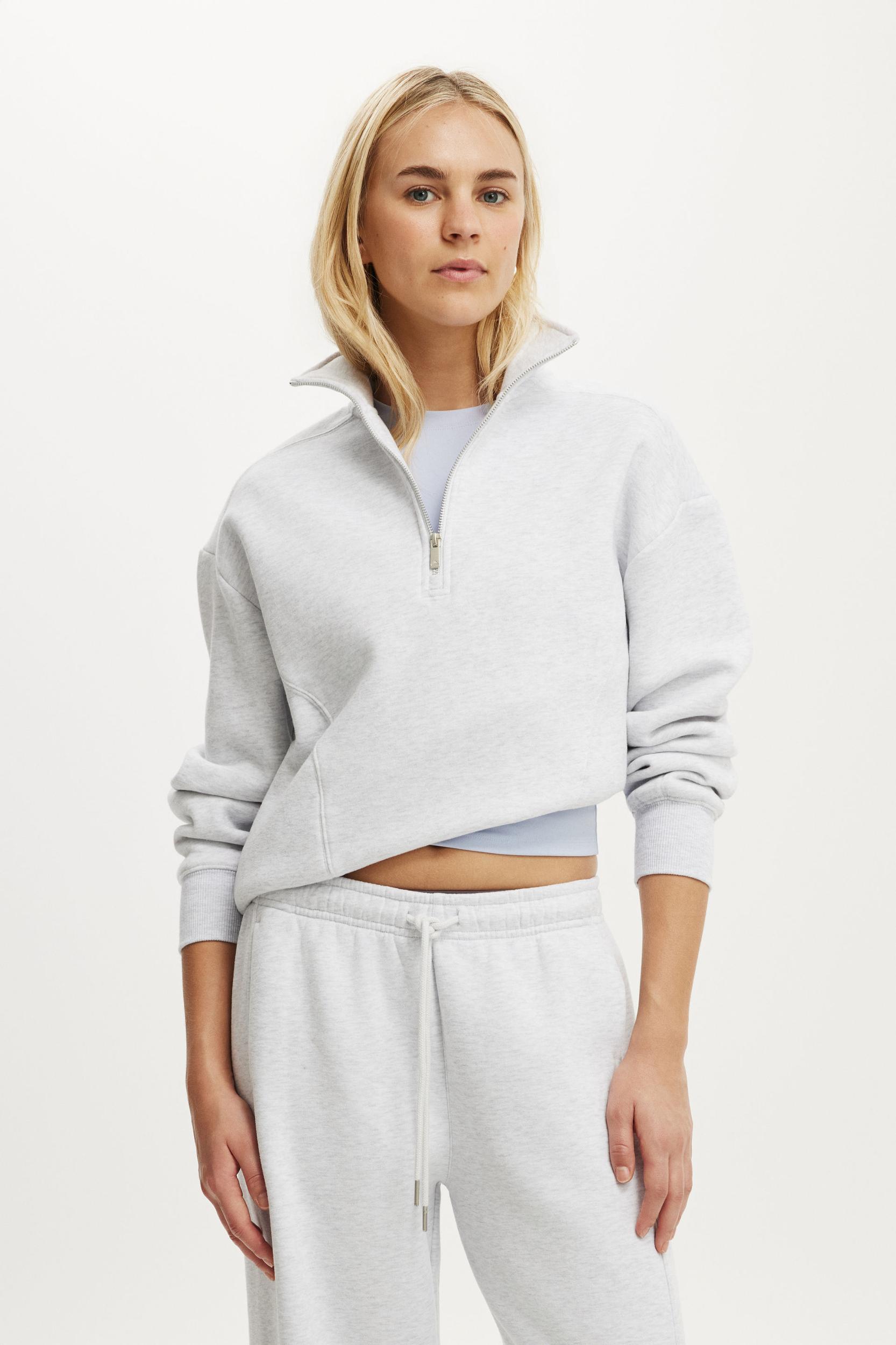 Plush Half Zip Sweatshirt Product Image