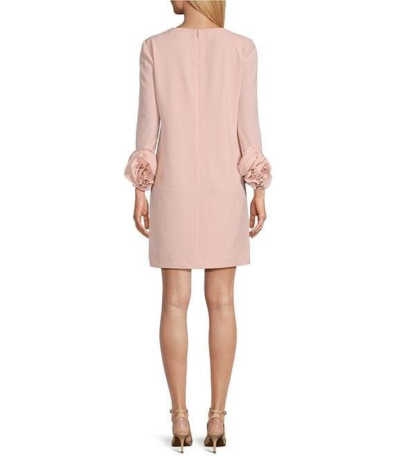 Preston & York Valentine Long Sleeve Ruffle Crepe Dress Product Image