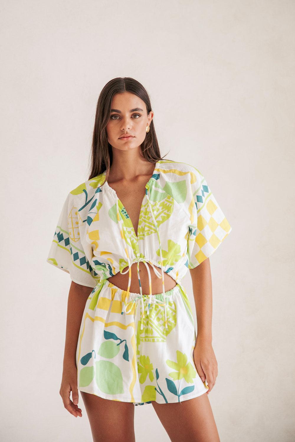 Arella Playsuit - Prego Verde Product Image