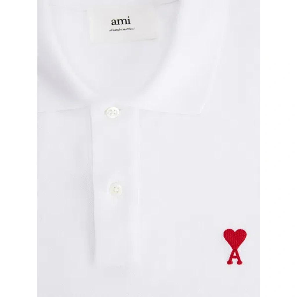 White Cotton Ami de Coeur Polo Product Image