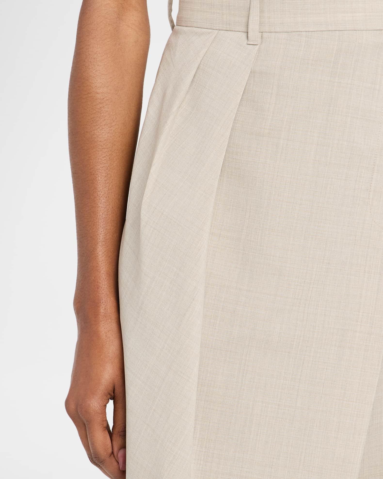 Wrap Pleated Wide-Leg Trousers Product Image