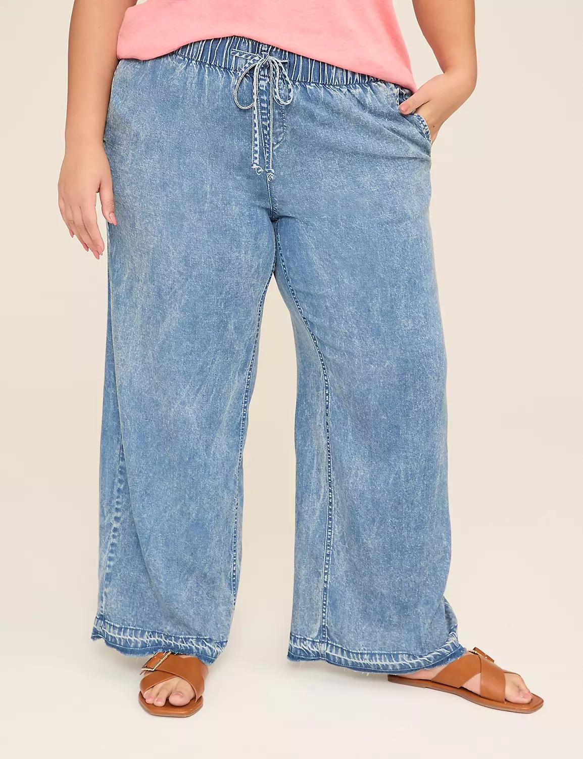 Pull-On Fit Lightweight Denim Relaxed Straight Jean Product Image