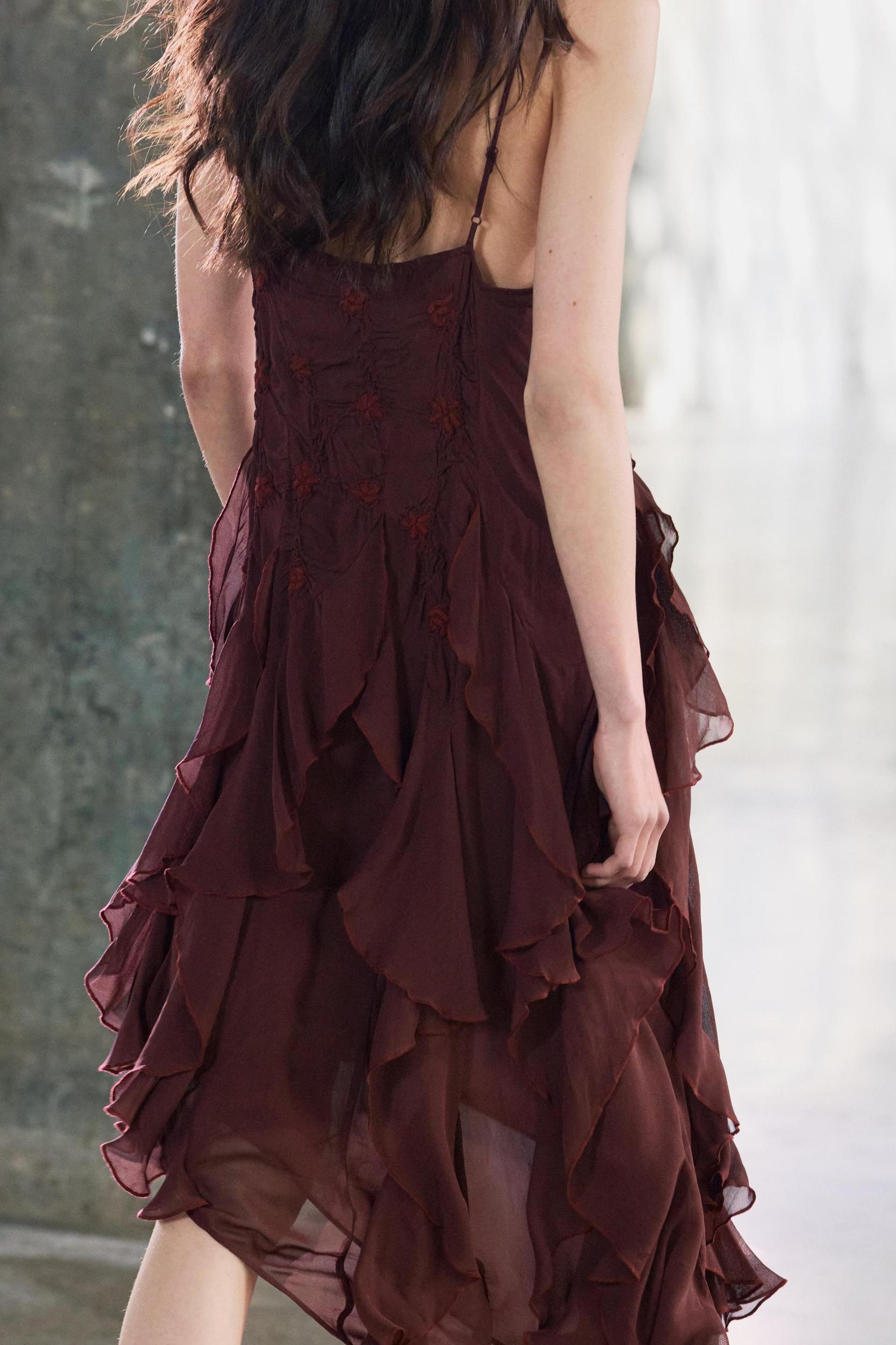 ZW COLLECTION EMBROIDERED ASYMMETRIC DRESS Product Image